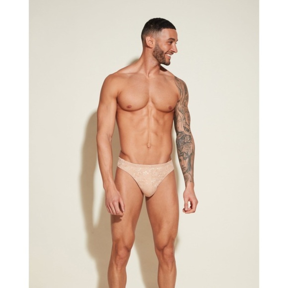 Cosabella Never Say Never Men's Classic G-String Lace Thong Sei  size XL